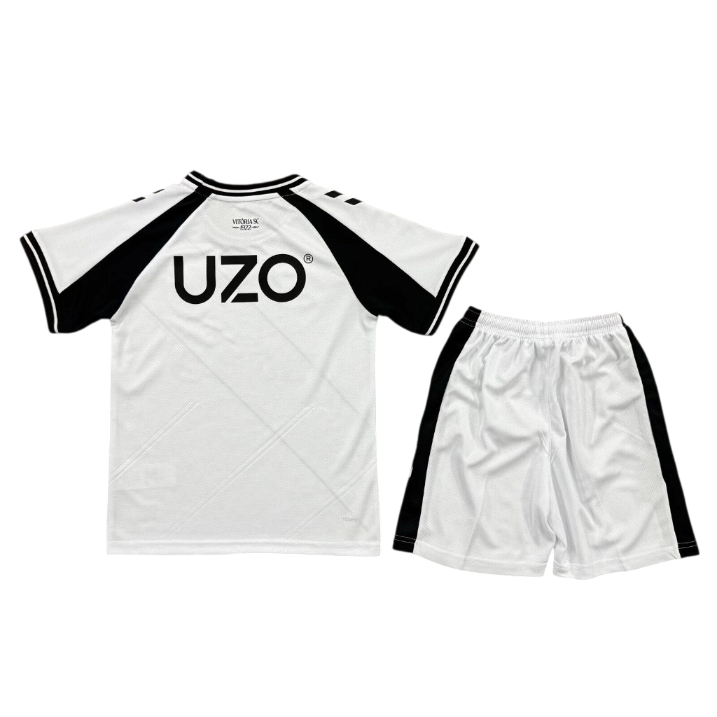 Guimarães 26/27 Classic White with Black Home Kids Jersey Set
