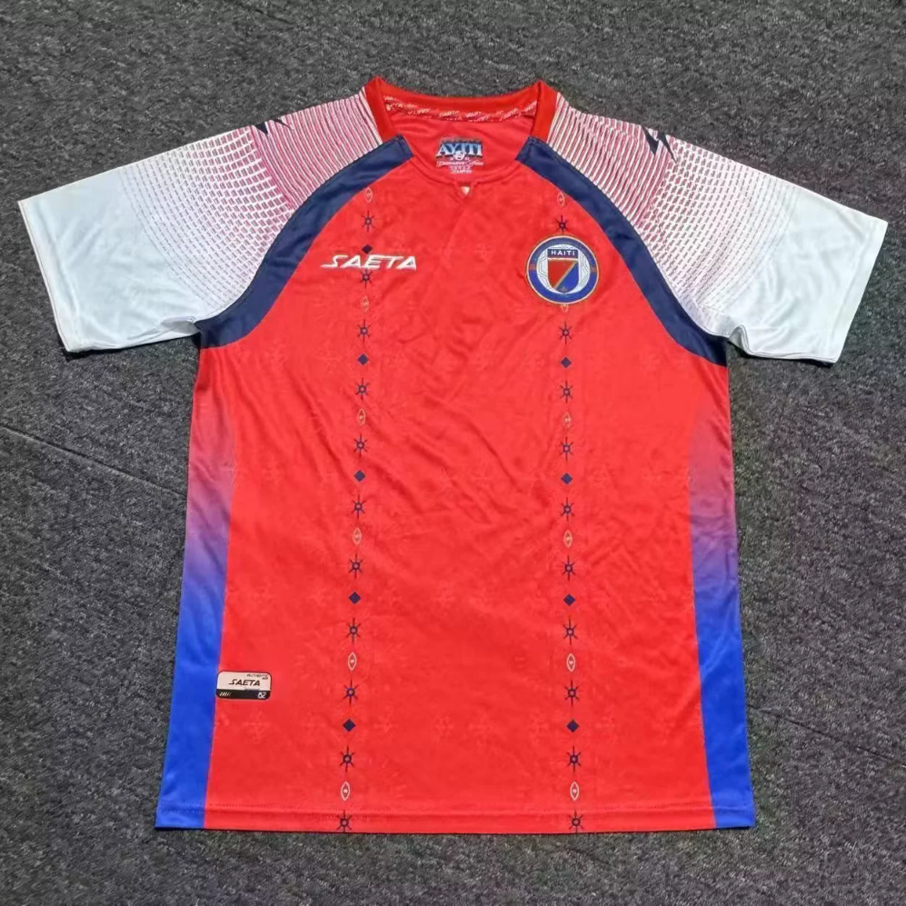 Haiti 2026 Red/White/Blue Third Jersey