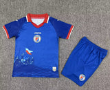 Haiti 2026 World Cup Blue/Red Home Kids Jersey Set