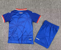 Haiti 2026 World Cup Blue/Red Home Kids Jersey Set