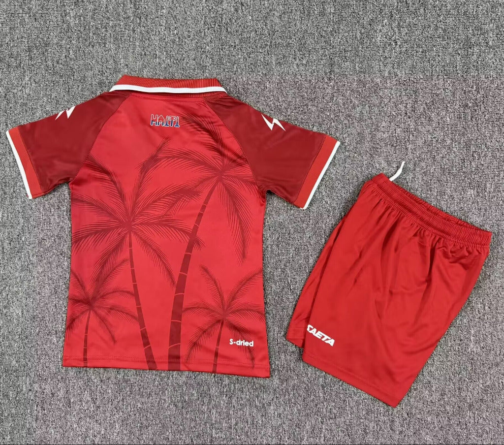 Haiti 2026 World Cup Red Third Kids Jersey Set