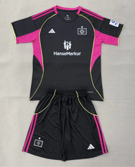 Hamburger 25/26 Black/Pink Third Kids Jersey Set