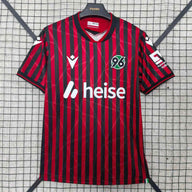 Hannover 96 25/26 Red/Black Stripes Home Jersey