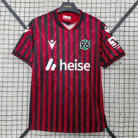 Hannover 96 25/26 Red/Black Stripes Home Jersey