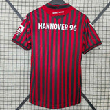Hannover 96 25/26 Red/Black Stripes Home Jersey