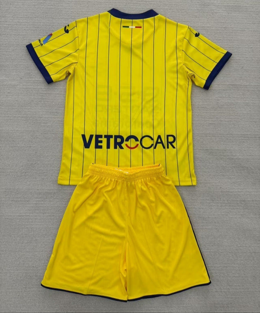 Hellas Verona 25/26 Yellow 40th Anniversary Kids Jersey Set