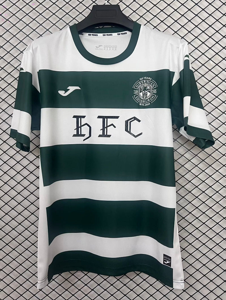 Hibernian 25/26 Green/White 150th Anniversary Jersey