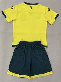 Hibernian 25/26 Yellow/Black Third Away Kids Jersey Set