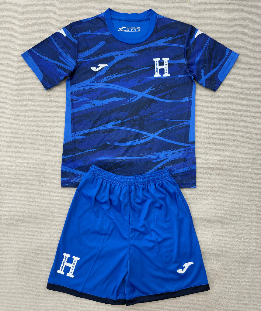 Honduras 2026 Blue/Black Camouflage Fourth Kids Jersey Set