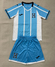 Honduras 2026 Sky Blue/White Stripe Away Kids Jersey Set