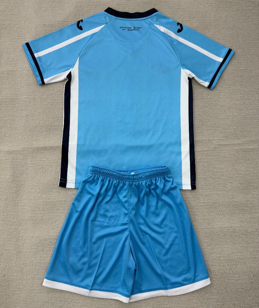 Honduras 2026 Sky Blue/White Stripe Away Kids Jersey Set