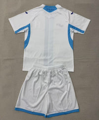 Honduras 26/27 White/Blue/Royal Blue Stripes Home Kids Jersey Set