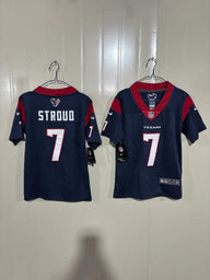 Houston Texans 25/26 Stroud #7 Navy/Red Kids Jersey