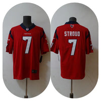 Houston Texans 25/26 Stroud #7 Red/Black NFL Jersey