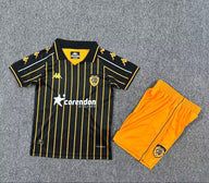 Hull City 25/26 Black/Orange Stripe Away Kids Jersey Set