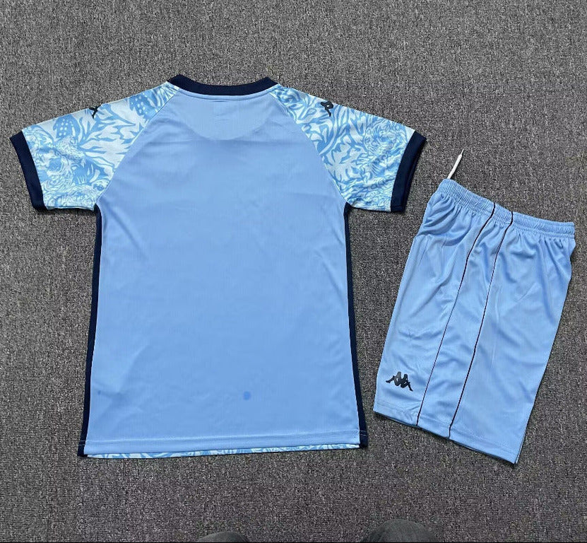 Hull City 25/26 Sky Blue/Black Third Kids Jersey Set