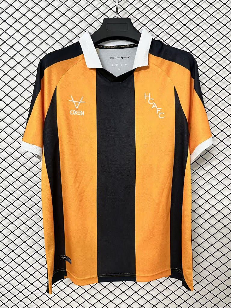 Hull City 26/27 Amber/Black Stripes Home Jersey