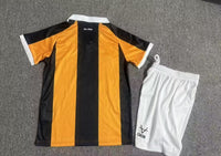 Hull City 26/27 Amber/Black Stripes Home Kids Jersey