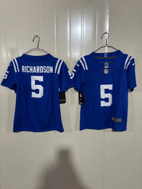 Indianapolis Colts 25/26 Richardson #5 Royal Blue Kids Jersey