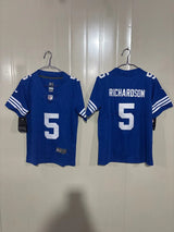 Indianapolis Colts 25/26 Richardson #5 Royal/White Kids Jersey