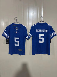 Indianapolis Colts 25/26 Richardson #5 Royal/White Kids Jersey
