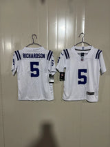 Indianapolis Colts 25/26 Richardson #5 White Kids Jersey