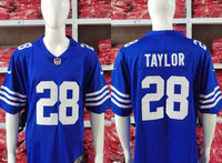 Indianapolis Colts 25/26 Taylor  #28 Royal Blue NFL Jersey