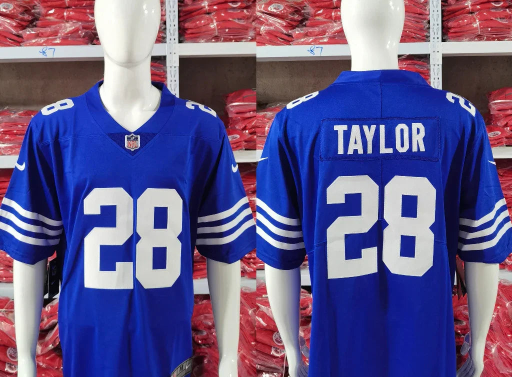 Indianapolis Colts 25/26 Taylor  #28 Royal Blue NFL Jersey