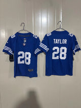 Indianapolis Colts 25/26 Taylor  #28 Royal/White Kids Jersey