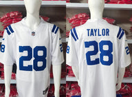 Indianapolis Colts 25/26 Taylor  #28 White NFL Jersey