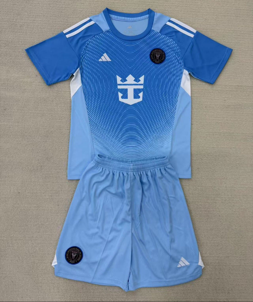 Inter Miami 25/26 Goalkeeper Blue Kids Kit