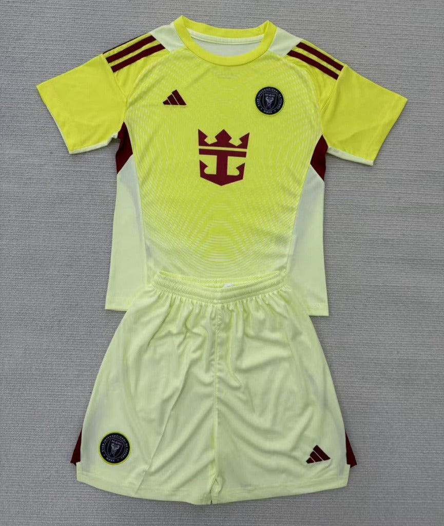 Inter Miami 25/26 Goalkeeper Lime Kids Kit