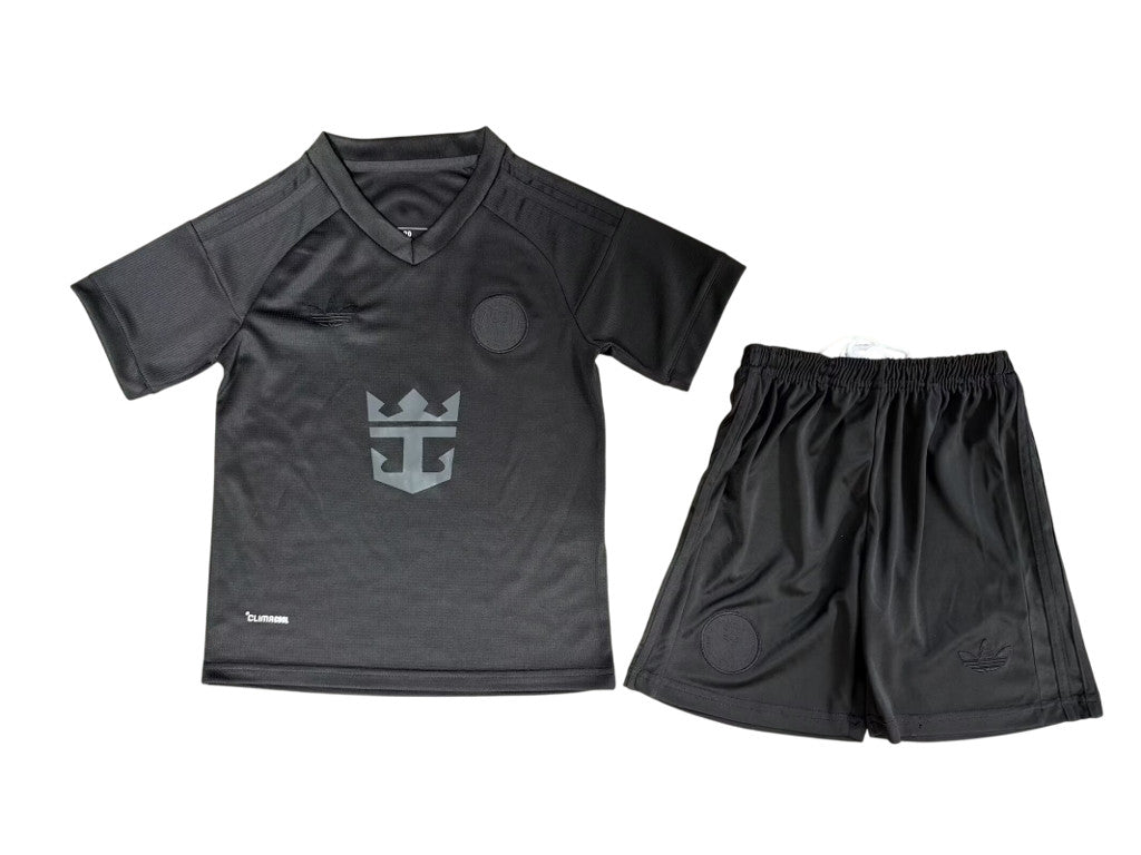 Inter Miami 27/28 Black Away Kids Jersey Set