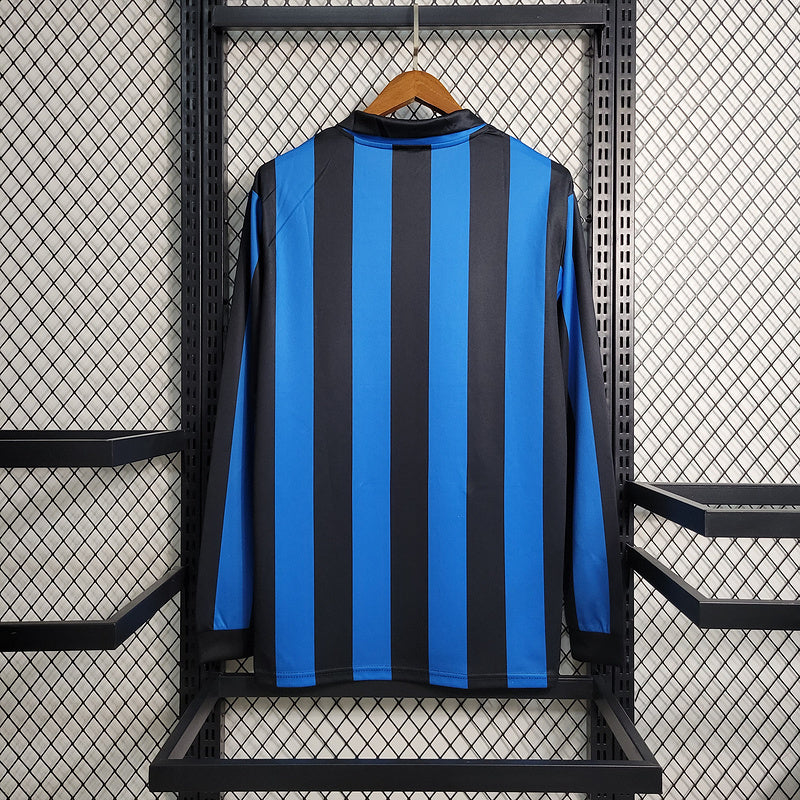 Inter Milan 1988/90 Vintage Retro Home Long Sleeve Jersey