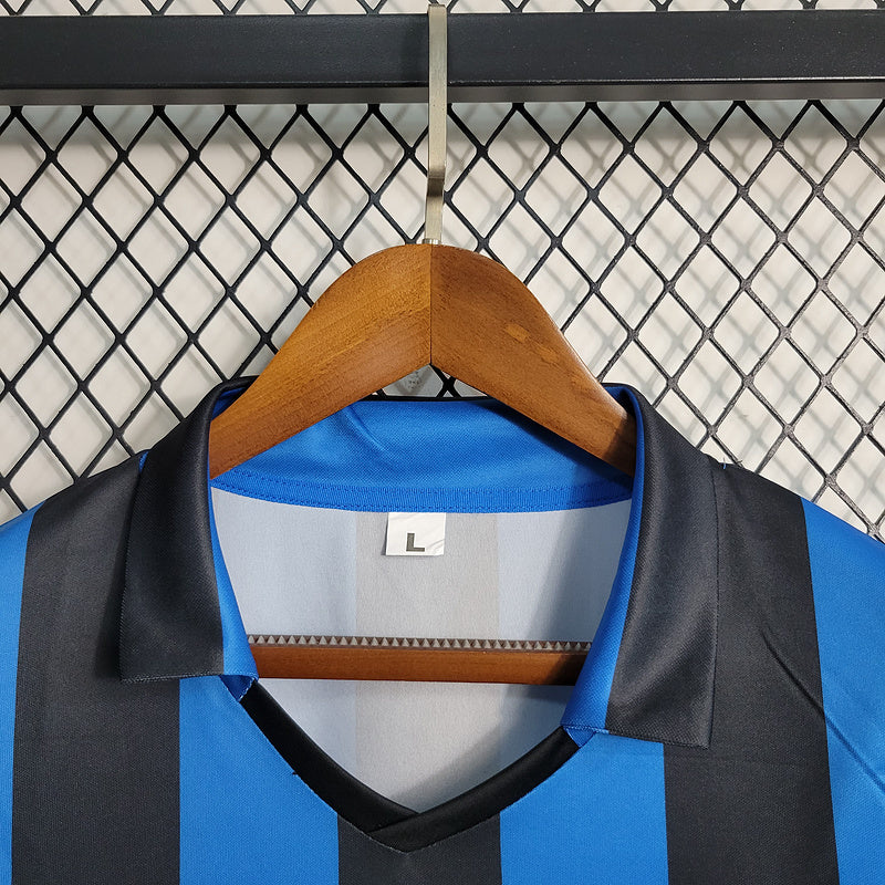 Inter Milan 1988/90 Vintage Retro Home Long Sleeve Jersey