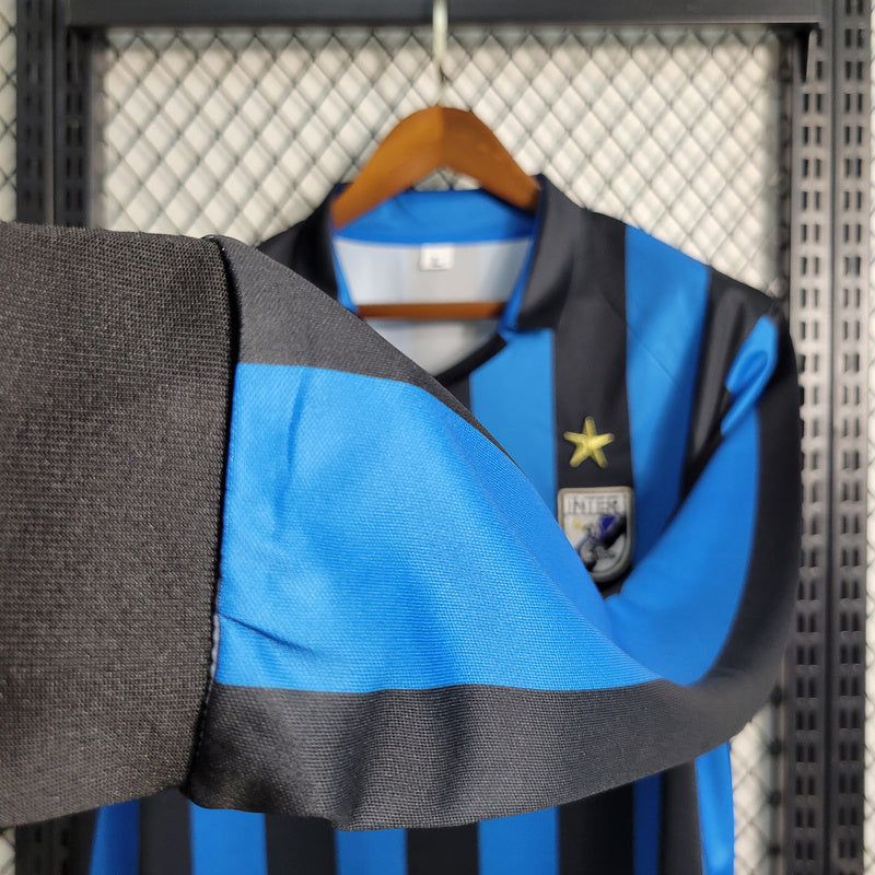 Inter Milan 1988/90 Vintage Retro Home Long Sleeve Jersey