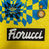 Inter Milan 1992/94 Retro Yellow/Blue Second Away Jersey