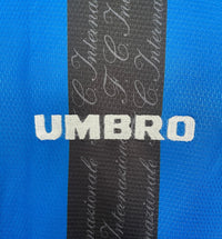 Inter Milan 1997/98 Vintage Retro Home Blue and Black Jersey
