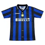 Inter Milan 1997/98 Vintage Retro Home Blue and Black Jersey