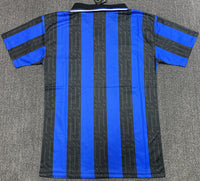 Inter Milan 1997/98 Vintage Retro Home Blue and Black Jersey