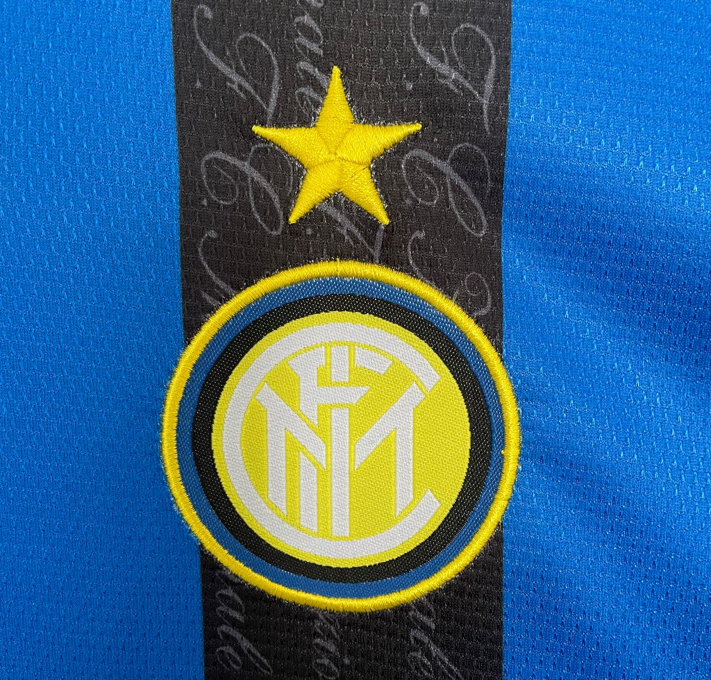 Inter Milan 1997/98 Vintage Retro Home Blue and Black Jersey