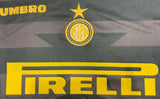 Inter Milan 1997/98 Vintage Retro Second Away Black and Gray Jersey