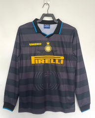 Inter Milan 1997/98 Vintage Retro Second Away Long Sleeves Jersey