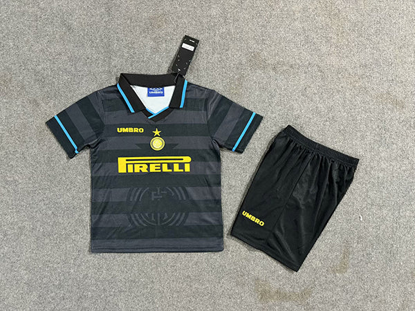 Inter Milan 1997/98 Vintage Retro Third Kids Jersey Set
