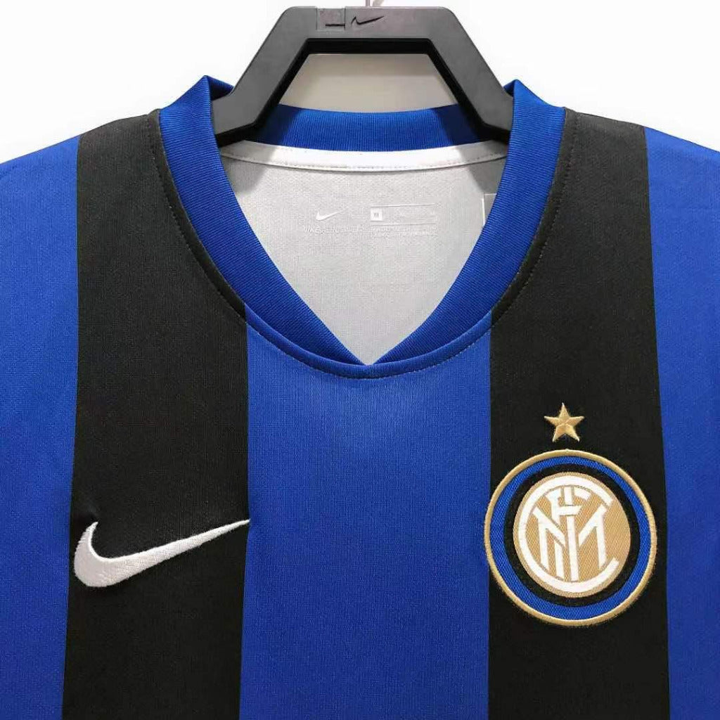 Inter Milan 2008/09 Vintage Retro Home Champions League Edition Jersey