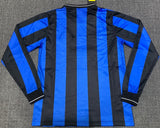 Inter Milan 2010 Vintage Retro Home Blue And Black Jersey