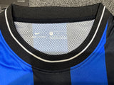 Inter Milan 2010 Vintage Retro Home Blue And Black Jersey