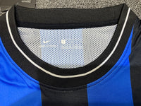 Inter Milan 2010 Vintage Retro Home Blue And Black Jersey