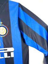 Inter Milan 2010 Vintage Retro Home Blue And Black Jersey