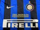 Inter Milan 2010 Vintage Retro Home Blue And Black Jersey